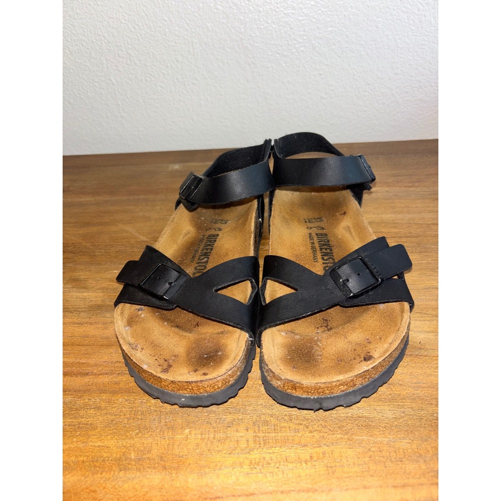 Birkenstock Rio Black Birko Flor women 37 - Picture 2 of 6